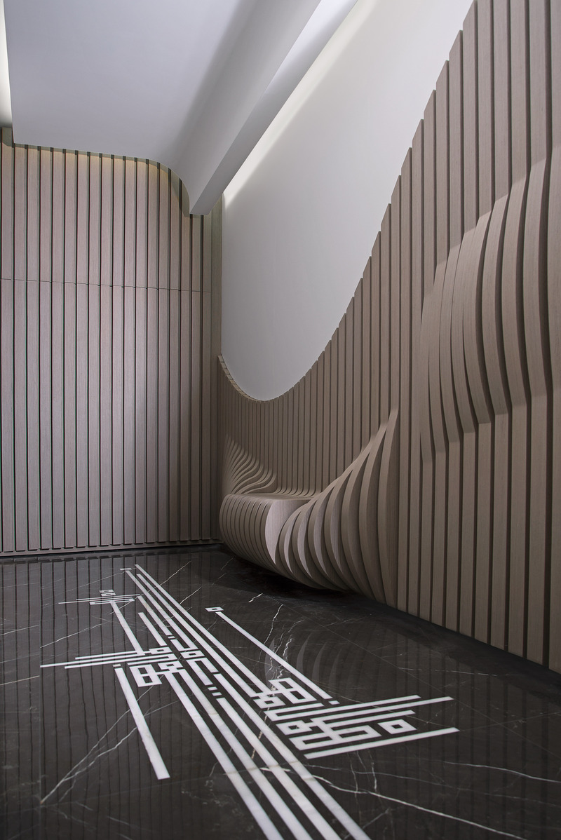 Dossier de presse | 3917-04 - Communiqué de presse | Casa K Residential Project - Wael Farran studio - Design d’intérieur résidentiel - Elevator Entrance - Crédit photo : Wael Khoury Photography