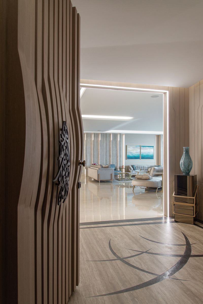 Dossier de presse | 3917-04 - Communiqué de presse | Casa K Residential Project - Wael Farran studio - Design d’intérieur résidentiel -  Main Entrance Lobby   - Crédit photo : Wael Khoury Photography