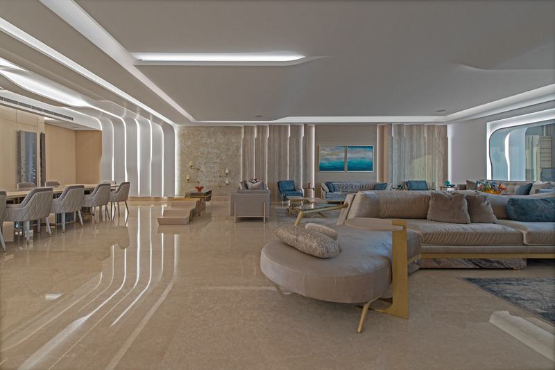 Dossier de presse | 3917-04 - Communiqué de presse | Casa K Residential Project - Wael Farran studio - Design d’intérieur résidentiel - Salon - Crédit photo : Wael Khoury Photography