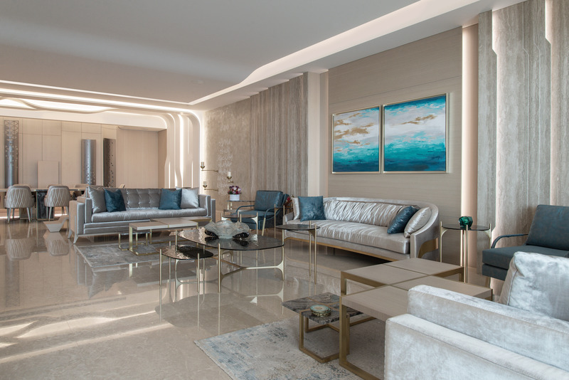Dossier de presse | 3917-04 - Communiqué de presse | Casa K Residential Project - Wael Farran studio - Design d’intérieur résidentiel - Salon - Crédit photo : Wael Khoury Photography