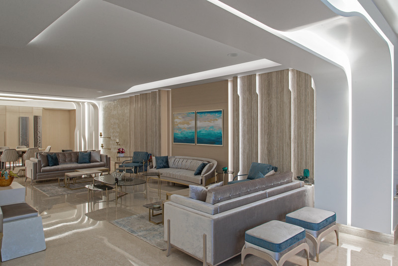 Dossier de presse | 3917-04 - Communiqué de presse | Casa K Residential Project - Wael Farran studio - Design d’intérieur résidentiel - Salon - Crédit photo : Wael Khoury Photography