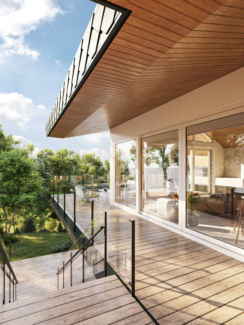 Press kit | 880-21 - Press release | Havres Montcalm - MU Architecture - Real Estate - Havre 01-02 Deck - Photo credit:  Studio 57 for MU Architecture 