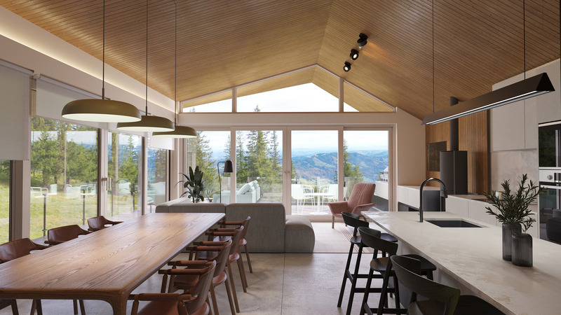 Press kit | 880-21 - Press release | Havres Montcalm - MU Architecture - Real Estate - Living Area - Photo credit:  Studio 57 for MU Architecture 