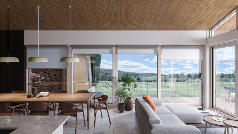 Press kit | 880-21 - Press release | Havres Montcalm - MU Architecture - Real Estate - Havre02-Living area - Photo credit:  Studio 57 for MU Architecture 