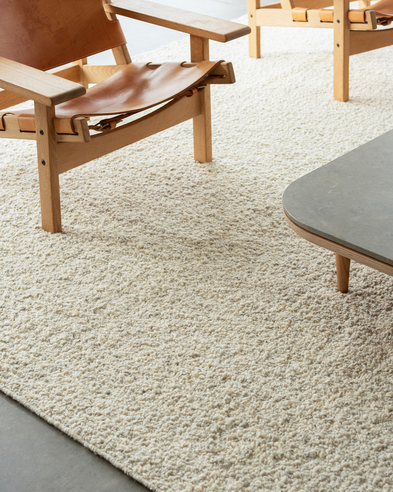 Press kit | 7531-01 - Press release | Celebrating Craftsmanship in Their Latest Rug Collection at ICFF 2024 - Mark Krebs - Product - Boucle Area Rug  - Photo credit: Thom Fougere 