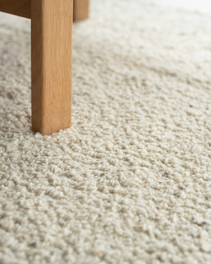 Press kit | 7531-01 - Press release | Celebrating Craftsmanship in Their Latest Rug Collection at ICFF 2024 - Mark Krebs - Product - Boucle area rug detail  - Photo credit: Thom Fougere 