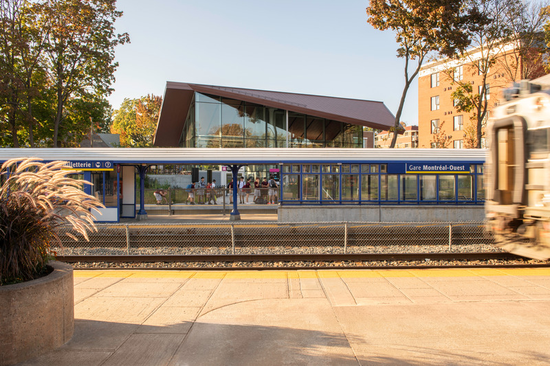 Press kit | 1303-23 - Press release | The New Montreal West Station’s Pavilion by Sid Lee Architecture Elevates the Public Transport Experience - Sid Lee Architecture - Institutional Architecture - Photo credit: David Boyer