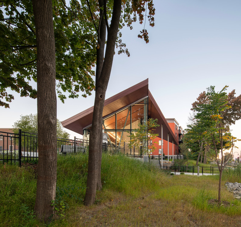 Press kit | 1303-23 - Press release | The New Montreal West Station’s Pavilion by Sid Lee Architecture Elevates the Public Transport Experience - Sid Lee Architecture - Institutional Architecture - Photo credit: David Boyer