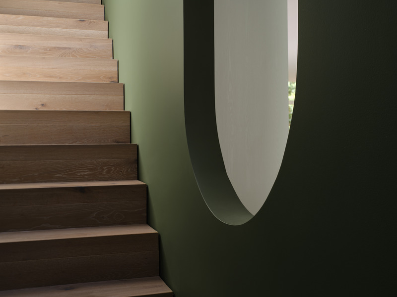 Press kit | 2942-05 - Press release | Neville Park - Reigo & Bauer - Residential Architecture - <p style="">  Stairwell Detail</p><p style="">Hardwood Flooring: Moncer Specialty Flooring;   </p> - Photo credit:  Doublespace Photography