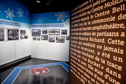 Press kit | 831-02 - Press release | XYZ Cultural Technology has produced the exhibition: Hockey-it's in our DNA - XYZ Technologie culturelle - Event + Exhibition - Photo credit: Renaud Philippe