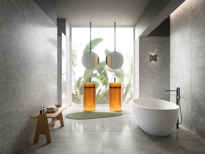Press kit | 1177-11 - Press release | Cera - Ceramiche Refin - Product - Cera_Fumo_120x120_60x120_6x24 - Photo credit: Ceramiche Refin