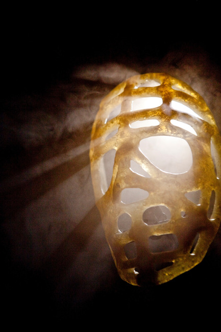 Press kit | 831-02 - Press release | XYZ Cultural Technology has produced the exhibition: Hockey-it's in our DNA - XYZ Technologie culturelle - Event + Exhibition - Masque de Jacques Plante’s mask - Photo credit: Masque de Jacques Plante’s mask
