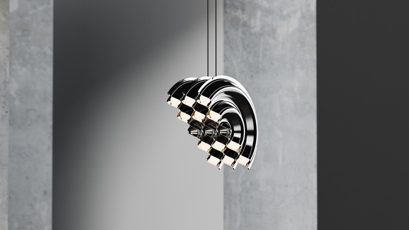 Press kit | 2375-09 - Press release | d’Armes Presents Consors - d'Armes - Lighting Design - Doppler Triple Pendant - Photo credit: Florian Martin for d'Armes