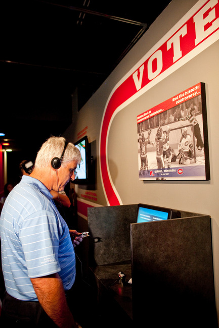 Press kit | 831-02 - Press release | XYZ Cultural Technology has produced the exhibition: Hockey-it's in our DNA - XYZ Technologie culturelle - Event + Exhibition - Alain Coté (ancien joueur des Nordiques) - Photo credit: Alain Coté (ancien joueur des Nordiques)