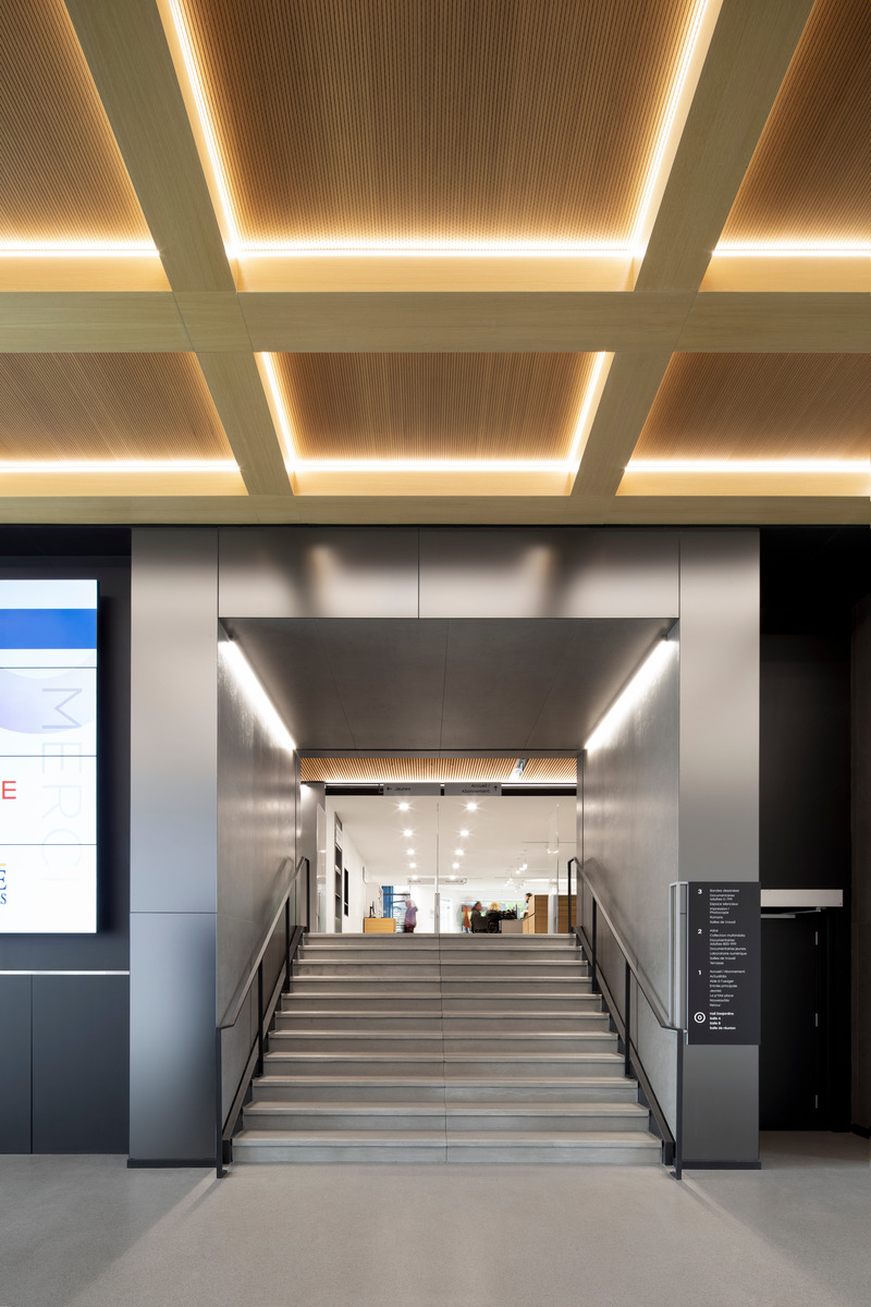 Press kit | 1317-27 - Press release | Expansion of the T-A-St-Germain Library: A Contemporary Showcase for Culture and the Environment - ACDF Architecture - Institutional Architecture - Photo credit: Adrien Williams