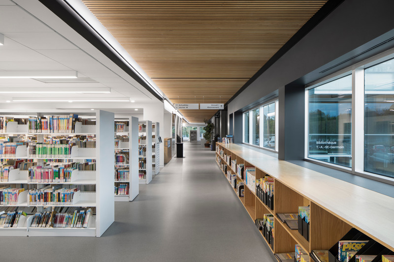 Press kit | 1317-27 - Press release | Expansion of the T-A-St-Germain Library: A Contemporary Showcase for Culture and the Environment - ACDF Architecture - Institutional Architecture - Photo credit: Adrien Williams