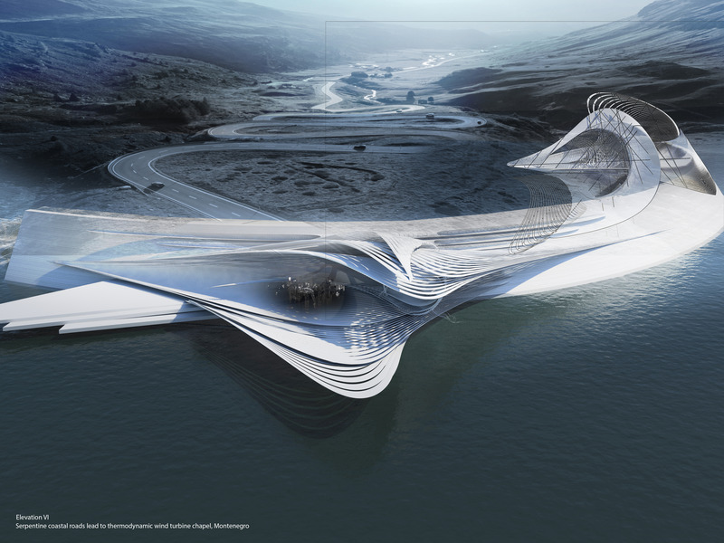 Press kit | 2121-21 - Press release | Thermodynamic Wind Turbine Chapel and Club - Margot Krasojević Architects - Commercial Architecture - Photo credit: Dr.Margot Krasojević
