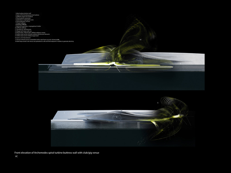Press kit | 2121-21 - Press release | Thermodynamic Wind Turbine Chapel and Club - Margot Krasojević Architects - Commercial Architecture - Photo credit: Dr.Margot Krasojević