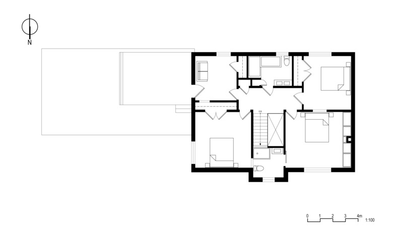 Press kit | 3322-02 - Press release | The Earnscliffe House - Le Borgne Rizk Architecture - Residential Architecture - Floor plan - Photo credit: <p>Studio CRBN</p>