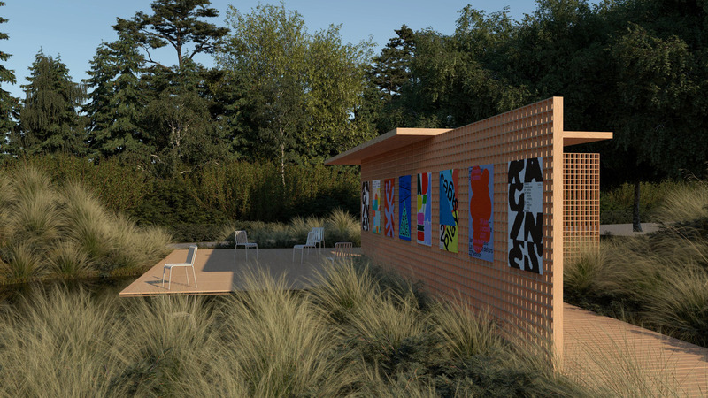 Press kit | 837-48 - Press release | The International Garden Festival Celebrates its 25th Anniversary - International Garden Festival | Reford Gardens - Landscape Architecture - Pergola, 2024 - Photo credit: Jérôme Lapierre Architecte