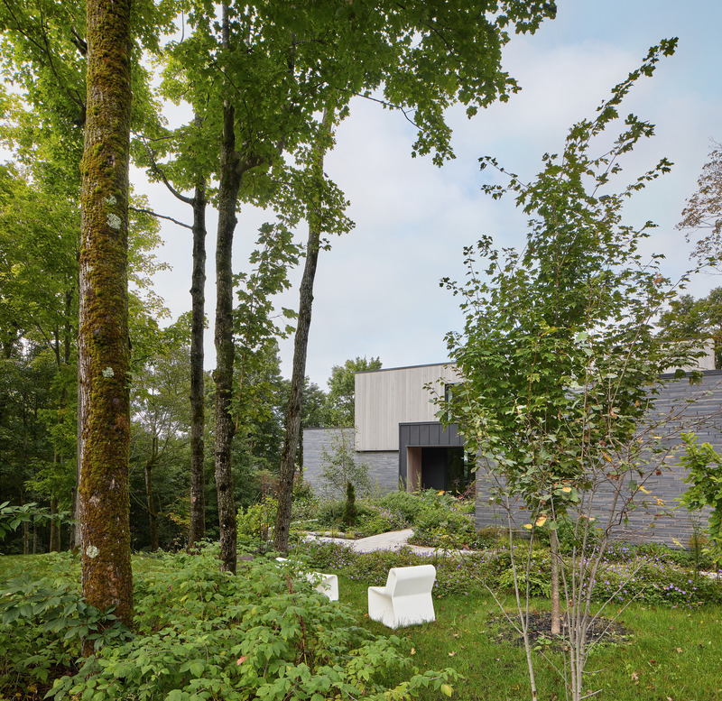 Dossier de presse | 2260-05 - Communiqué de presse | Maison Shefford : un modèle d'architecture et d'aménagement intérieur intégrés avec la nature - MXMA Architecture & Design en collaboration avec Catlin Stothers Design - Architecture résidentielle - Crédit photo : Nanne Springer