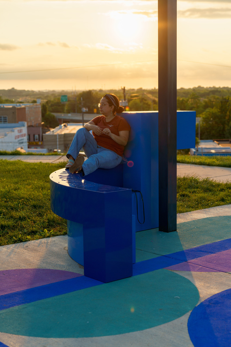 Dossier de presse | 5595-09 - Communiqué de presse | A New Community-Designed Space Evokes Hopeful Conversation in the Brooklyn Neighborhood of South Baltimore - The Urban Conga - Design urbain - Crédit photo : Bonnie Newman