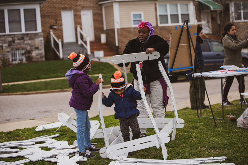 Dossier de presse | 5595-09 - Communiqué de presse | A New Community-Designed Space Evokes Hopeful Conversation in the Brooklyn Neighborhood of South Baltimore - The Urban Conga - Design urbain - Crédit photo : James McQueen
