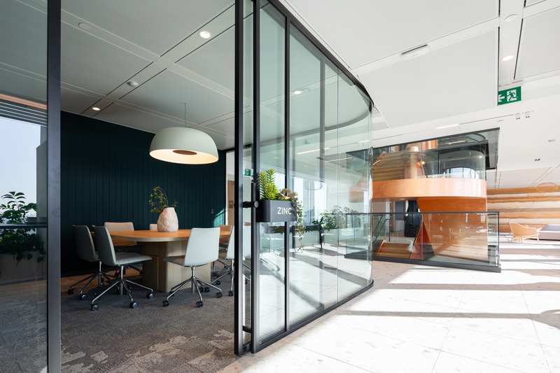 Press kit | 5571-03 - Press release | Vancouver's Newest Office in Top Tier Tower: Sandstorm HQ - Edit Studios Inc. - Commercial Interior Design - Meeting Room - Photo credit: Brett Ryan