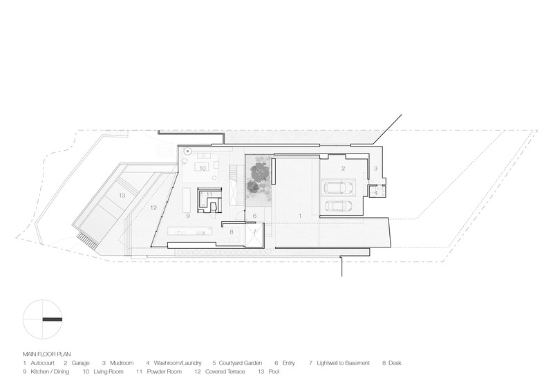 Dossier de presse | 6900-01 - Communiqué de presse | McLeod Bovell Wins Architizer A+Awards - McLeod Bovell - Design d’intérieur résidentiel - <p>main floor plan</p> - Crédit photo : McLeod Bovell