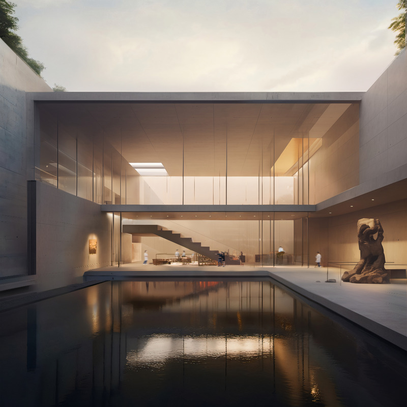 Dossier de presse | 7553-01 - Communiqué de presse | Museum of Uncertainty: A Contemporary Tribute to the Historic La Brea Tar Pit Area - X.C Studio - Architecture institutionnelle - Excavation Yard - Crédit photo : Xuechen Chen