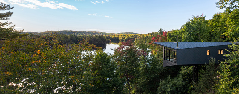 Dossier de presse | 6243-01 - Communiqué de presse | m.o.r.e. CLT Cabin - Kariouk Architects - Architecture résidentielle - Crédit photo : Scott Norsworthy