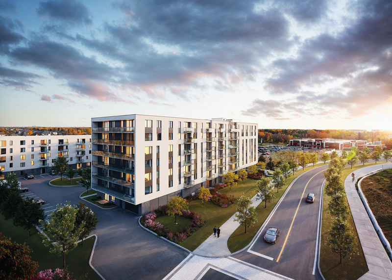 Press kit | 7546-01 - Press release | Launch of LUSTRA: A Highly Anticipated Rental Condo Project Takes Shape in Terrebonne - Forum - Real Estate - Photo credit: Lustra Exterior