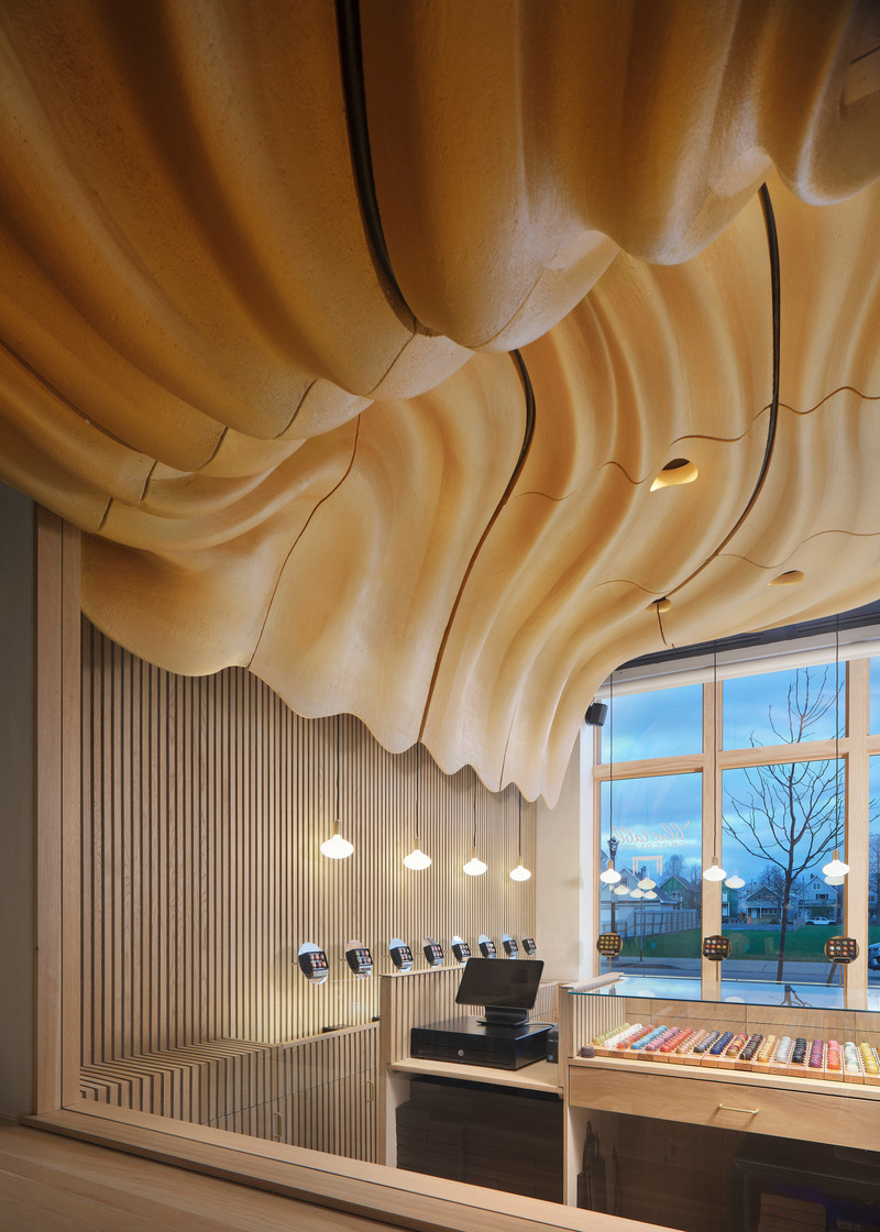 Press kit | 7549-01 - Press release | Indulgence Meets Innovation: Buffalo's New Chocolate Haven - Arch&Type - Commercial Interior Design - Photo credit: Kim Smith Photo<br>