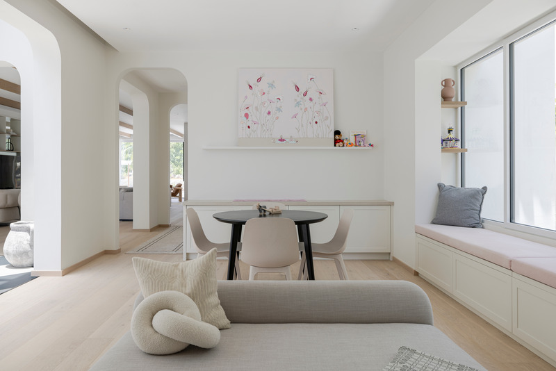 Press kit | 7534-02 - Press release | Modern Farmhouse Retreat at Jumeirah Golf Estates - GroundedDesign - Commercial Interior Design - Children's breakout space at Golf Estate Views Villa by GroundedDesign - Photo credit: Kelly Tooze