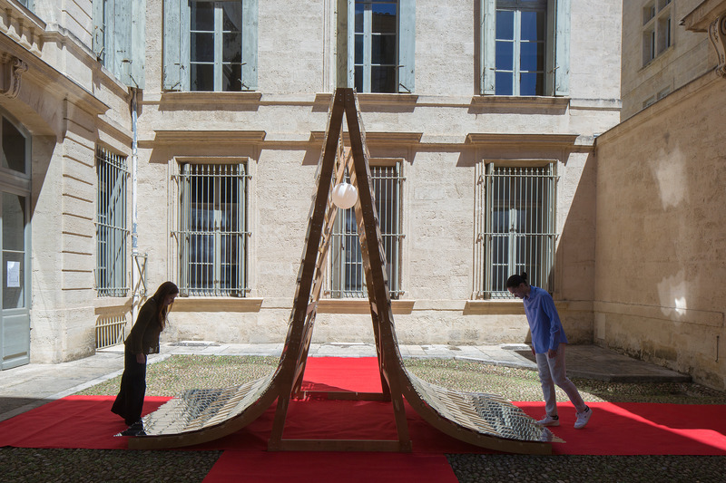 Dossier de presse | 982-55 - Communiqué de presse | Festival des Architectures Vives 2024 - Association Champ Libre - Architecture de paysage - ‘人’ The Proscenium Of Ephemeral Reflections<br>Álvaro GONZÁLEZ SERRANO &amp; Jennyfher ALVARADO FIGUEROA - Crédit photo : photoarchitectures.com