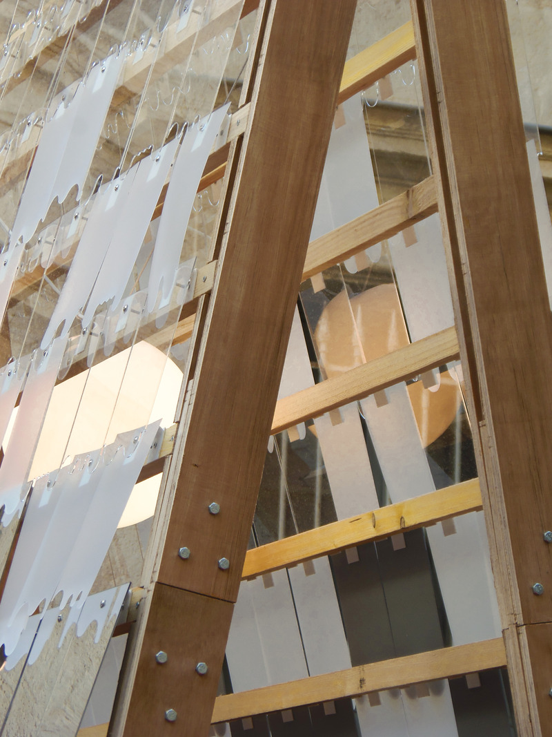 Press kit | 7587-01 - Press release | 人: The Proscenium of Ephemeral Reflections.Intervention inside a French National Monument inspired in the movement and the Olympic Games 2024 - Gonzalez Serrano Studio+ & J-AF Architecture - Event + Exhibition - Photo credit: Álvaro González Serrano