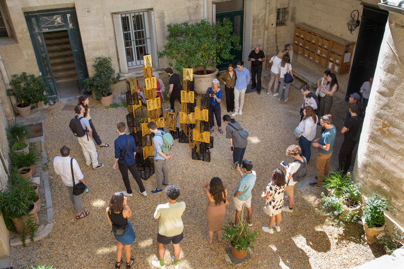 Dossier de presse | 982-55 - Communiqué de presse | Festival des Architectures Vives 2024 - Association Champ Libre - Architecture de paysage - KIRIGAMI FLAME<br>Luis MENENDEZ SANCHEZ - Crédit photo : photoarchitectures.com