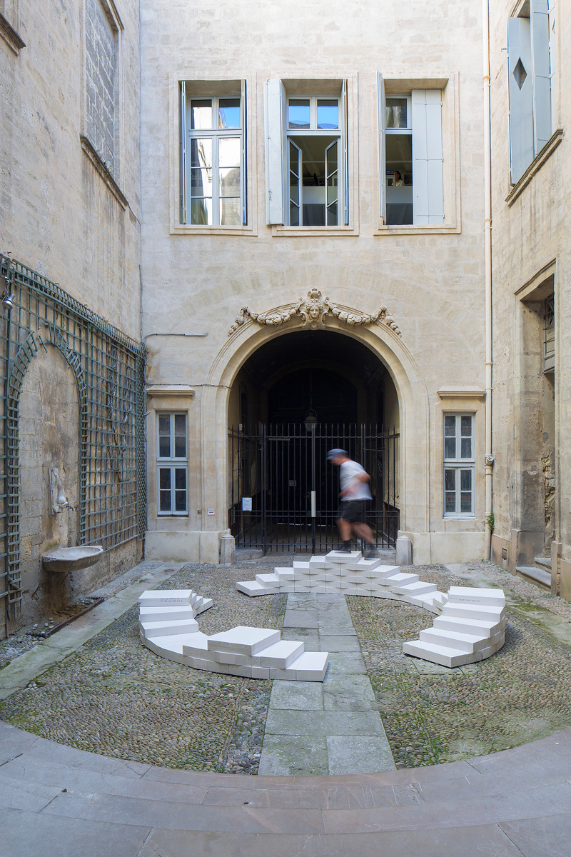 Dossier de presse | 982-55 - Communiqué de presse | Festival des Architectures Vives 2024 - Association Champ Libre - Architecture de paysage - PRÉLUDE<br>Kollektiv Von Null : Jannis SCHIEFER, David BIEGL, Lucia NEUMANN, Inês ABREU, Salvatore BULLARA &amp;Theresa NOEKE - Crédit photo : photoarchitectures.com