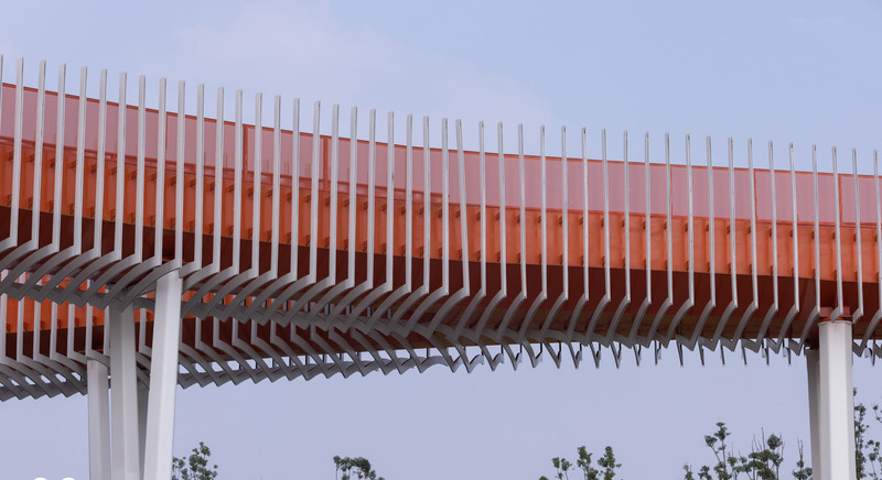 Dossier de presse | 7554-01 - Communiqué de presse | Dong‘an Lake Sports Park Bridge for the Chengdu FISU World University Games - Atelier-Sizhou (四周建筑) - Architecture de paysage - Structure - Crédit photo : Arch-Exist
