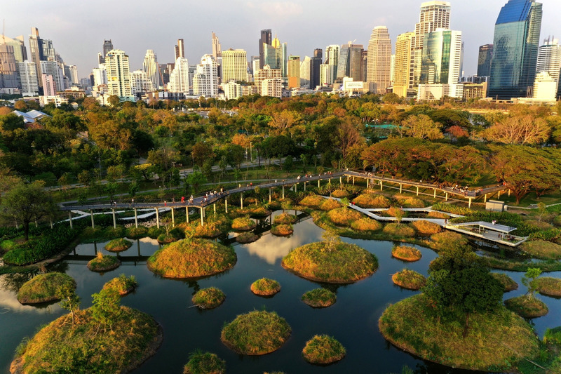 Dossier de presse | 2696-04 - Communiqué de presse | Benjakitti Forest Park: Transforming a Brown Field into Urban Nature - Turenscape - Architecture de paysage - Crédit photo : Turenscape&amp;Arsomsilp