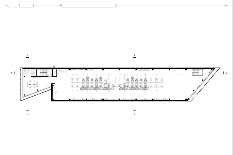 Dossier de presse | 5706-02 - Communiqué de presse | Tammisto Electricity Substation - Kivinen Rusanen Architects - Architecture industrielle - First floor plan<br style=""> - Crédit photo : Kivinen Rusanen Architects