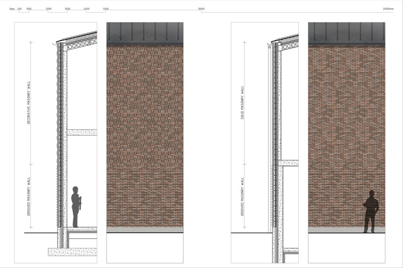 Dossier de presse | 5706-02 - Communiqué de presse | Tammisto Electricity Substation - Kivinen Rusanen Architects - Architecture industrielle - Wall sections and partial facade drawings<br style=""> - Crédit photo : Kivinen Rusanen Architects