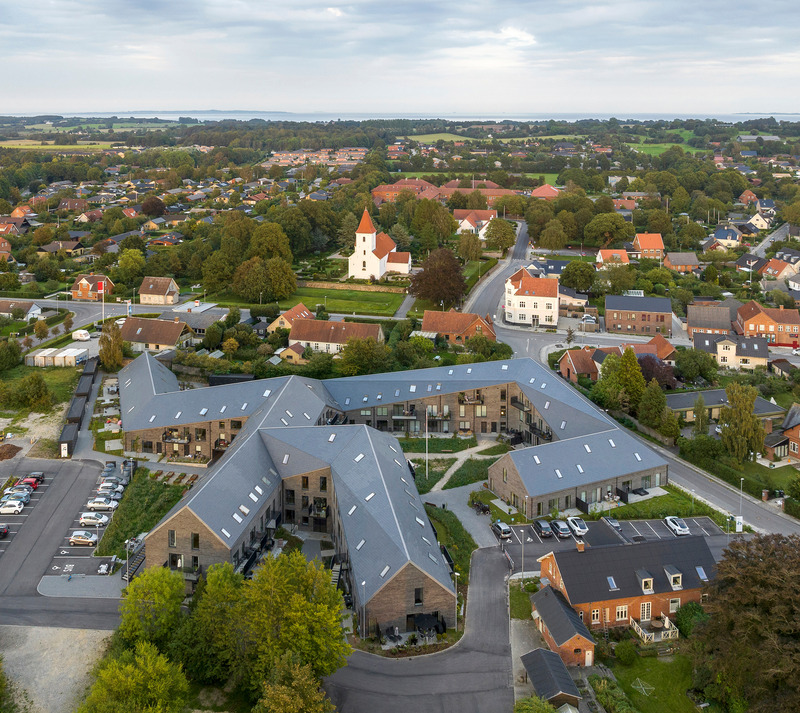 Dossier de presse | 2619-02 - Communiqué de presse | Former Mill Site Reborn as New Housing Community with an Architectural Nod to the Heritage of the Local Area - CEBRA - Architecture résidentielle - Crédit photo : Adam Mørk