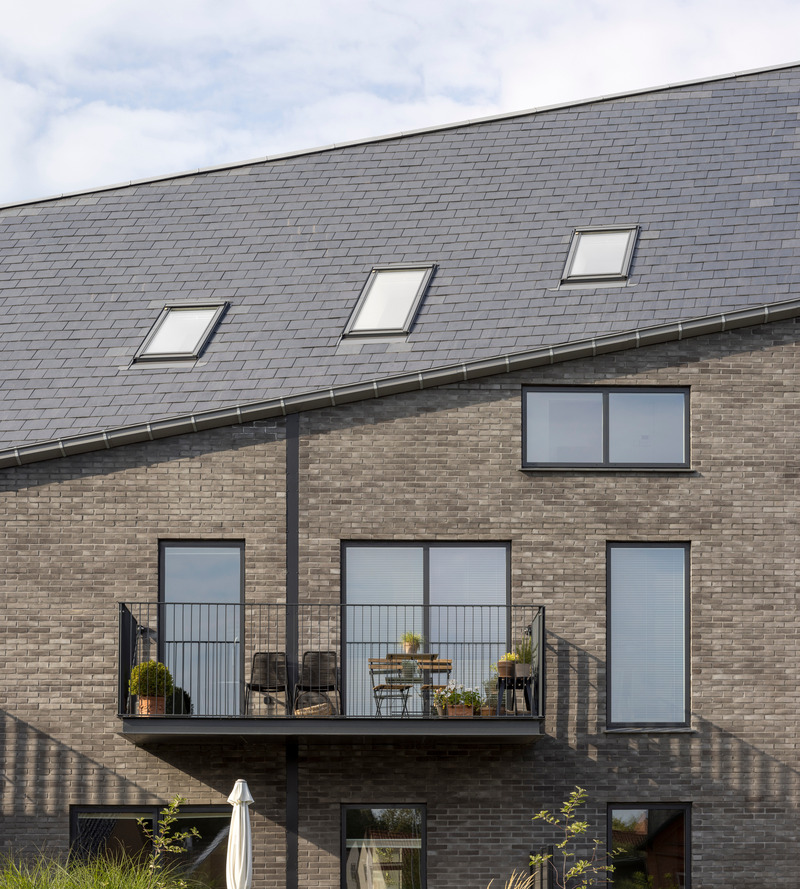 Dossier de presse | 2619-02 - Communiqué de presse | Former Mill Site Reborn as New Housing Community with an Architectural Nod to the Heritage of the Local Area - CEBRA - Architecture résidentielle - Crédit photo : Adam Mørk