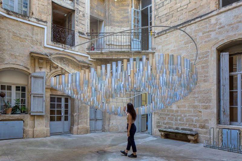 Dossier de presse | 7588-01 - Communiqué de presse | Gagnant du Prix Public FAV 2024 | RHUBARB : une symphonie d'architecture durable guidée par les spectateurs, inspirée par les Jeux Olympiques et le "Rythme" - Atelier DARN - Art - Crédit photo : <img alt="">©photoarchitecture.com