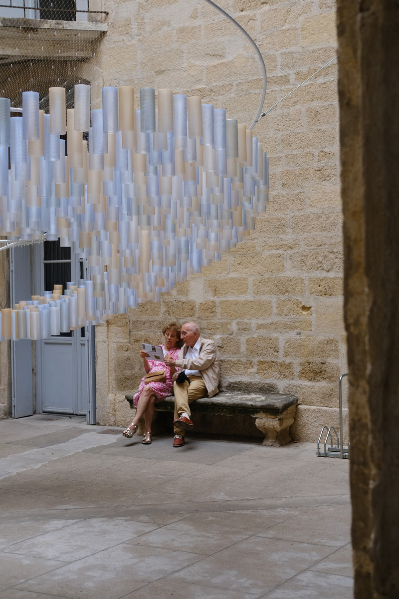Dossier de presse | 7588-01 - Communiqué de presse | Gagnant du Prix Public FAV 2024 | RHUBARB : une symphonie d'architecture durable guidée par les spectateurs, inspirée par les Jeux Olympiques et le "Rythme" - Atelier DARN - Art - Crédit photo : Atelier DARN
