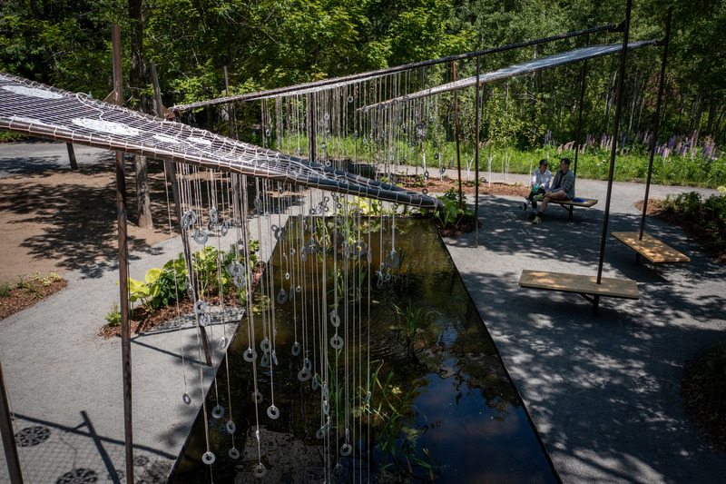 Press kit | 837-49 - Press release | Opening of the 25th International Garden Festival - International Garden Festival - Event + Exhibition - Festival International des Jardins du Domaine de Chaumont-sur-Loire, "Bruissement d'ailes" - Photo credit: Martin Bond