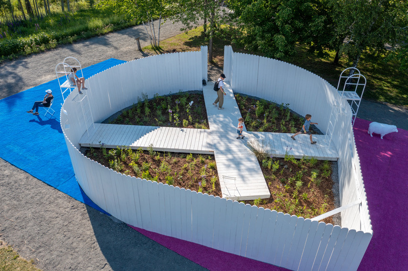 Press kit | 837-49 - Press release | Opening of the 25th International Garden Festival - International Garden Festival - Event + Exhibition - Vanderveken, Architecture + Paysage, "Couleur Nature" - Photo credit: Martin Bond