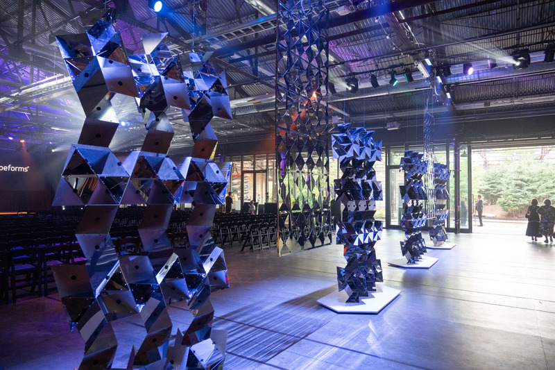 Dossier de presse | 809-42 - Communiqué de presse | Meet the 2024 AZ Awards Winners, People's Choice and Awards of Merit - AZURE Media - Concours - "Journey Through Geometry", this year’s AZ Awards Gala installation, by Toronto architect and artist Safoura Zahedi - Crédit photo : Mauricio Calero