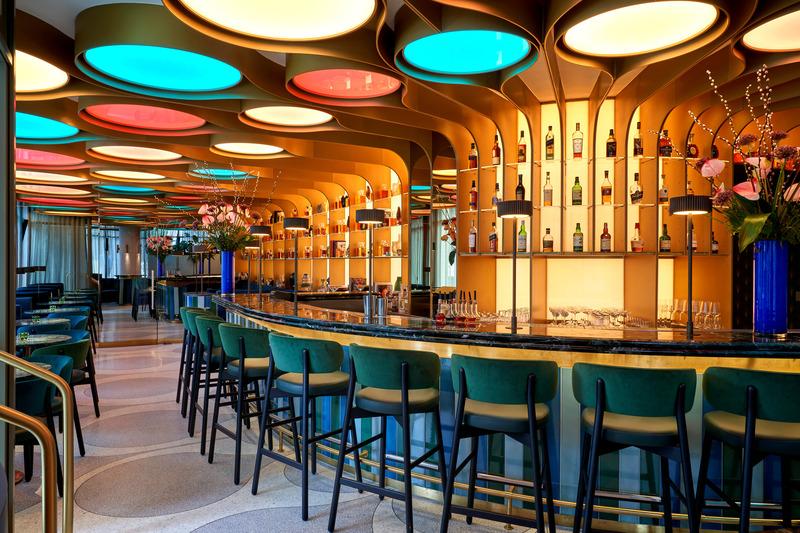 Press kit | 1472-09 - Press release | Concrete’s Innovative Spatial Planning and Progressive Design Capture the Vibrant Essence of Marylebone - Concrete Amsterdam - Commercial Interior Design - The BoTree Bar - Photo credit: Simon Brown for Concrete and The BoTree